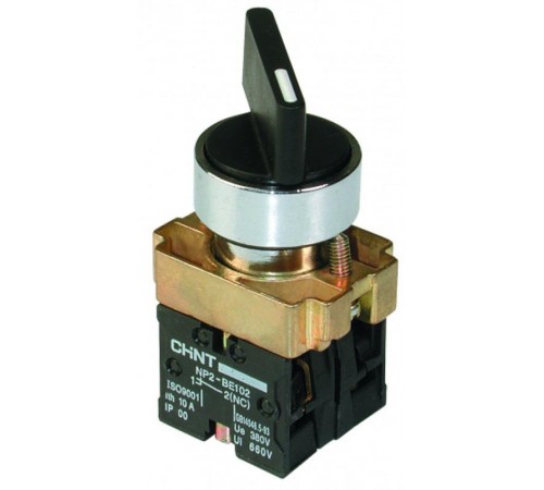 Переключатель NP2-BJ45, 2 положения с возвратом, 1НЗ +1НО IP40  573836  CHINT