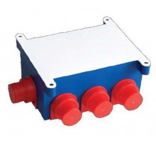 Коробка распределительная с/у 118х76х60 с крышкой 8 вводов  10134  Рувинил