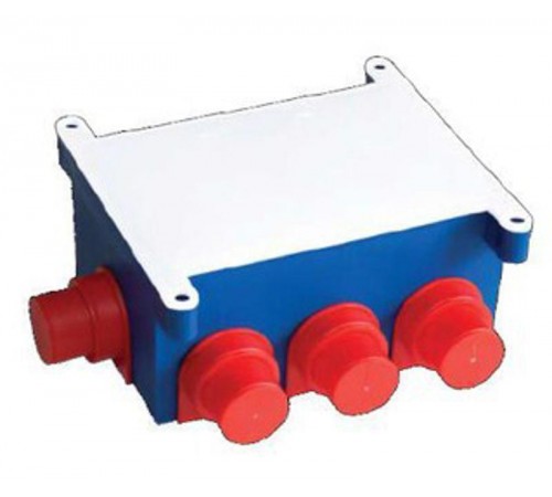 Коробка распределительная с/у 118х76х60 с крышкой 8 вводов  10134  Рувинил