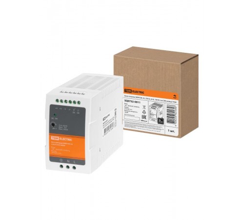 Блок питания MDR100-24, 220 В, 24 В, 100 Вт (на DIN-рейку)  SQ0752-0011  TDM