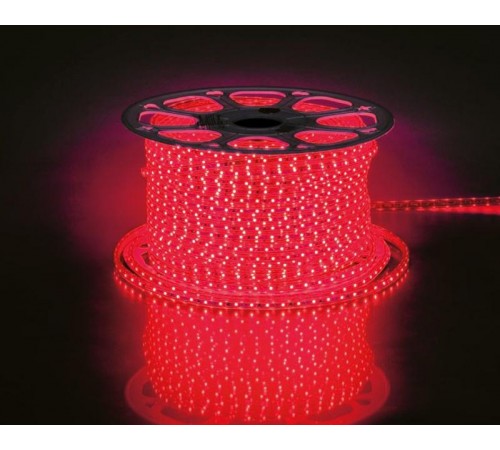 Лента светодиодная LS704/LED-RL 60SMD(2835)/м 4.4Вт/м 220V IP65, длина 100м, красный  26239  FERON