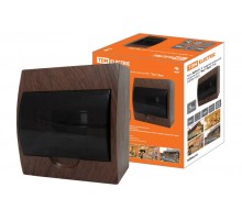 Бокс пластиковый навесной ЩРН-П-8 модулей  IP41 "Эко" (бук)   SQ0901-0021  TDM