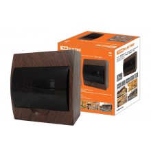 Бокс пластиковый навесной ЩРН-П-8 модулей  IP41 "Эко" (бук)   SQ0901-0021  TDM