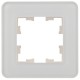 BRITE Рамка 1-ая РУ-1-2-Бр стекло белый RE  BR-M12-G-41-K01  IEK