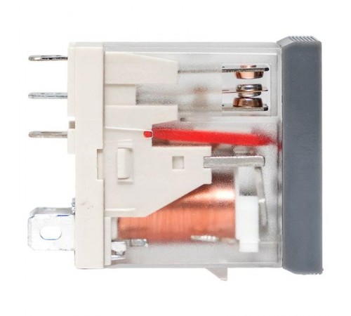 Реле промежуточное с кнопкой и мех. Индикацией RPAt 25/1 12A 230В AC  rpat-25-1-230AC   EKF