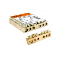 Шина "N" нулевая 8х12мм 6/1 (6 групп/крепеж по центру)   SQ0801-0048  TDM