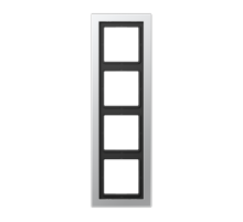 Рамка 4-кратная; крашеный алюминий  ALD2984-L  Jung