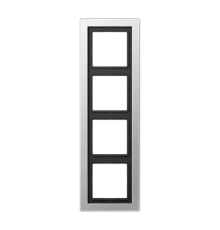 Рамка 4-кратная; крашеный алюминий  ALD2984-L  Jung