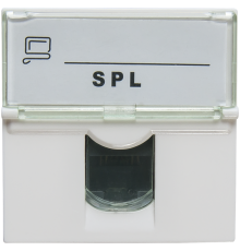 Розетка информационная UTP 1хRJ45 45х45 cat5е  200007  SPL