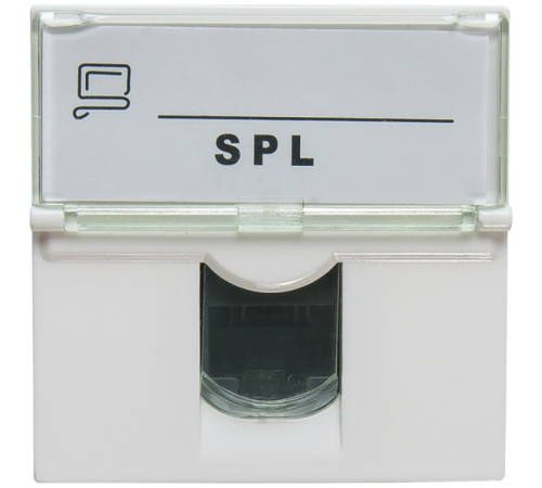 Розетка информационная UTP 1хRJ45 45х45 cat5е  200007  SPL