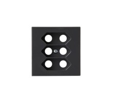 Центральная плата евро розетки, Impressivo, антрацит  303C-81  ABB