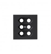 Центральная плата евро розетки, Impressivo, антрацит  303C-81  ABB