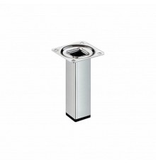 Ножка металл.квадрат, нерегулир, 25х25х100 мм, никель - накл.   151295  Tech-KREP