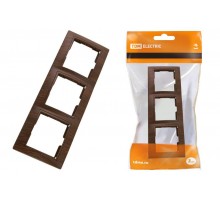 Рамка 3-х постовая горизонтальная "ЭКО" (бук) "Таймыр"  SQ1814-0328  TDM