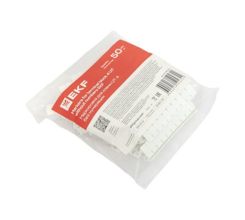 Маркировка для клемм UT 4 без нумерации (500 шт)  scr-ut-mrk-4-0  EKF