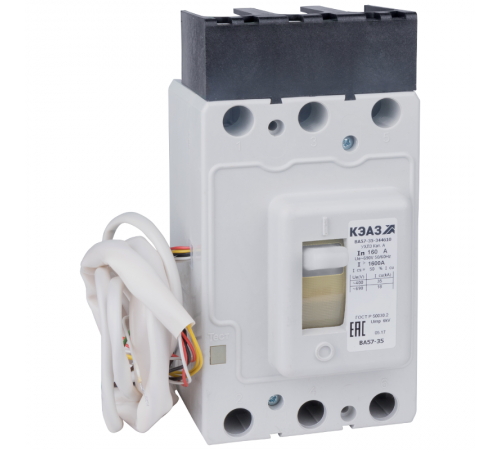 Выключатель автоматический ВА57-35-641810-200А-2500-440DC-НР230AC/220DC-УХЛ3 (техпредписание) 253798  КЭАЗ