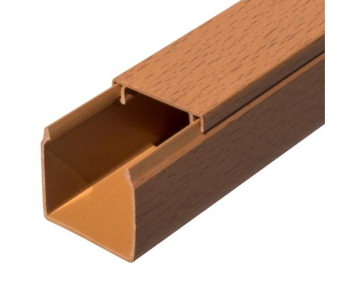 Кабель-канал бук 40х40 (24 м/уп) 2-й замок в п/э PR03.0201  Промрукав