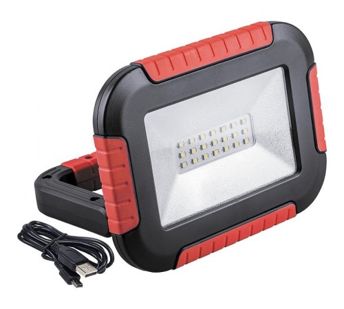 Аккумуляторный светодиодный прожектор-фонарь с зарядным устройством TL911, IP44 10W 6400K  32725  Feron