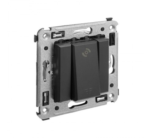 Диммер кнопочный в стену для LED ламп, "Avanti", "Черный матовый"  4412343  DKC