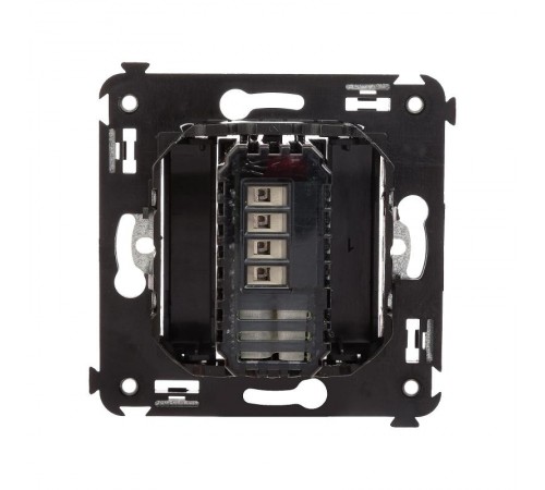 Диммер кнопочный в стену для LED ламп, "Avanti", "Черный матовый"  4412343  DKC