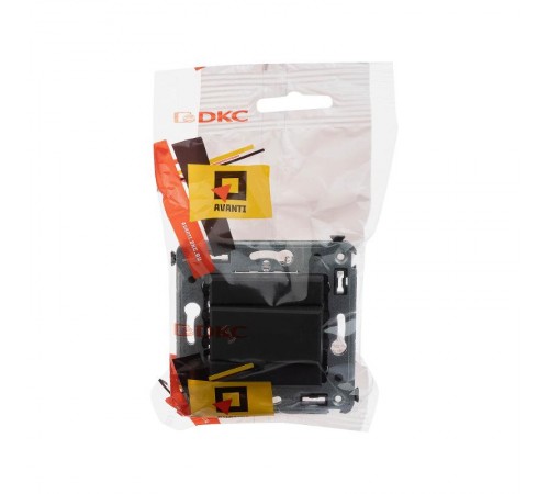 Диммер кнопочный в стену для LED ламп, "Avanti", "Черный матовый"  4412343  DKC