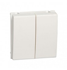 Altira Белый Выключатель В45 2-клавишный для кабель канала RAL9010  VN5U-242-BE  SE
