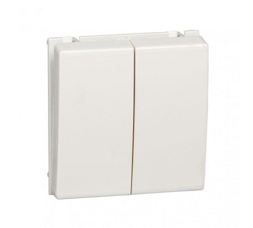 Altira Белый Выключатель В45 2-клавишный для кабель канала RAL9010  VN5U-242-BE  SE