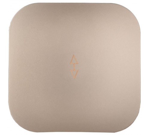 GLORY Выключатель 1-клавишный проходной о/у 10А ВСп10-1-0-ХШм шампань матовый  EVH12-K37M-10  IEK