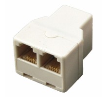 Двойник телефонный RJ-14 (6P4C) (гнездо - 2 гнезда)  03-0032  REXANT