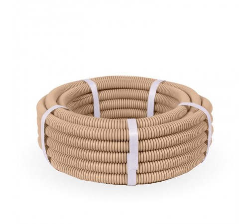 Труба гофрированная ПВХ легкая 350 Н сосна д16 (10 м/уп) с/з   PR01.0045  Промрукав