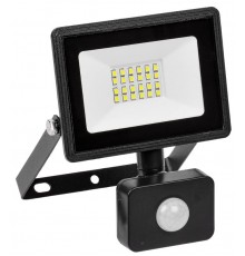 Прожектор светодиодный СДО 06-30Д  черный с ДД IP54 6500 K  LPDO602-30-65-K02  IEK