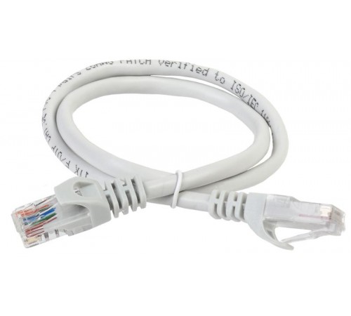 Коммутационный шнур (патч-корд), кат.5Е UTP, LSZH, 10м, серый  PC01-C5EUL-10M  ITK