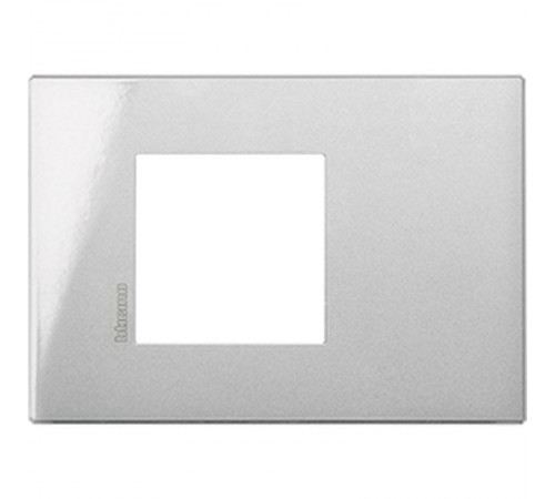 AXOLUTE Air рамка,итальянская модульность, 2 модуля, Алюминий  HW4819HC  Legrand