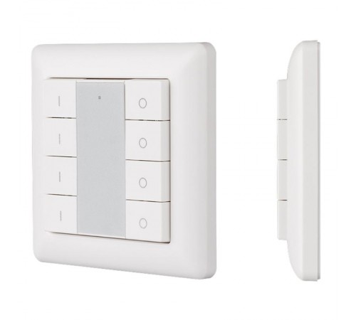 Панель Knob SR-2853K8-RF-UP White (3V, DIM, 4 зоны)  021460  Arlight