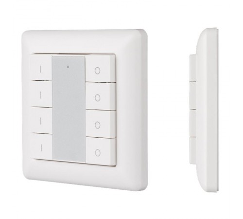 Панель Knob SR-2853K8-RF-UP White (3V, DIM, 4 зоны)  021460  Arlight