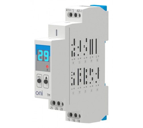 Реле времени многофункц. TM дисп. 2 конт. 12-240В AC/DC  CTR-470-TM-2-99D-U240-CD0  ONI