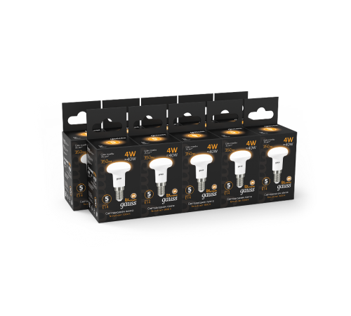 Лампа светодиодная LED 4Вт E14 220В 2700К Reflector R39  106001104  Gauss