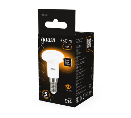 Лампа светодиодная LED 4Вт E14 220В 2700К Reflector R39  106001104  Gauss