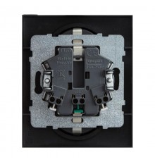 SUNO Силовая розетка двойная 2х2К+З 16А 250В. С защитными шторками. Безвинтовые зажимы Цвет "Антрацит"  721426  Legrand