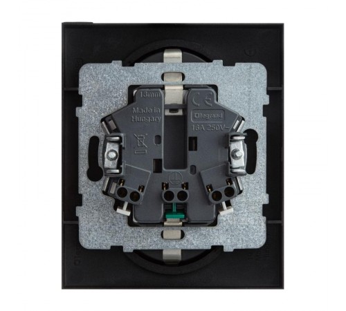 SUNO Силовая розетка двойная 2х2К+З 16А 250В. С защитными шторками. Безвинтовые зажимы Цвет "Антрацит"  721426  Legrand