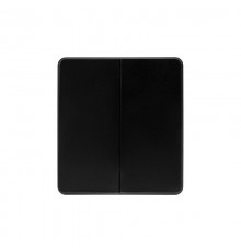 Выключатель ROUND 2 кл для жалюзи возвратный 10А с/у оникс  KR-78-0711-3  Kranz