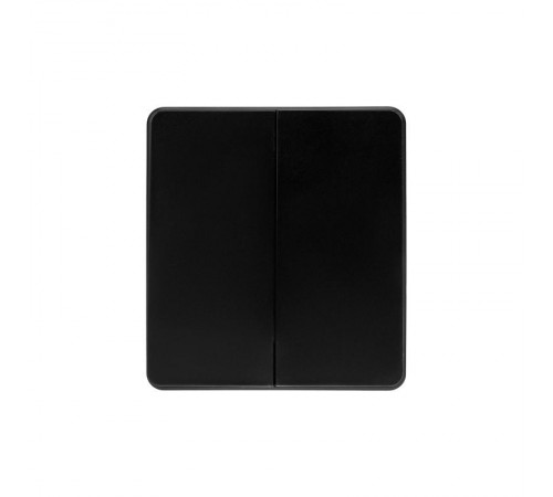 Выключатель ROUND 2 кл для жалюзи возвратный 10А с/у оникс  KR-78-0711-3  Kranz