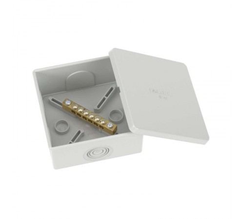 Коробка уравнивания потенциалов, 6 зажимов, 6 вводов д.20мм, 80х80х40мм, IP44  NE3106  DKC