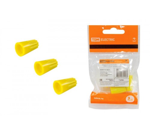 Соединительный изолирующий зажим СИЗ-4 11,0 мм2 желтый (5 шт)  SQ0519-0029  TDM