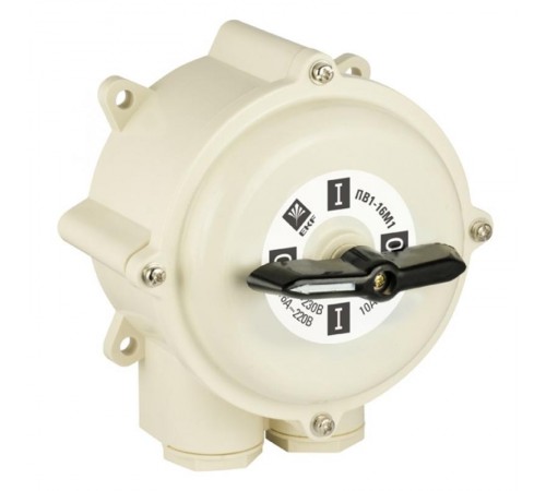 Пакетный  переключатель (реверс) ПП 3-100/Р М2 пл. IP56 EKF PROxima  pp-3-100-4r  EKF