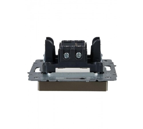 BRITE Выключатель 1-клавишный проходной с индикацией 10А ВС10-1-7-БрШ шампань  BR-V12-1-10-K37  IEK