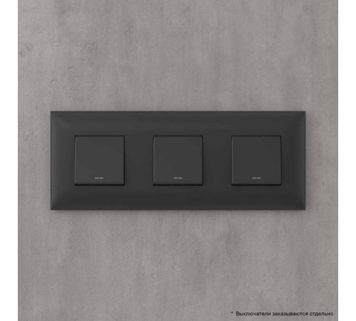 Рамка ARTLEBEDEV, "Avanti", "Черный матовый", 6 модулей  4412906  DKC