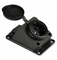 Розетка настенная с защитной крышкой каучуковая наклонная 230В 2P+PE 16A IP44 EKF PROximaRPS-019-16-230-44EKF