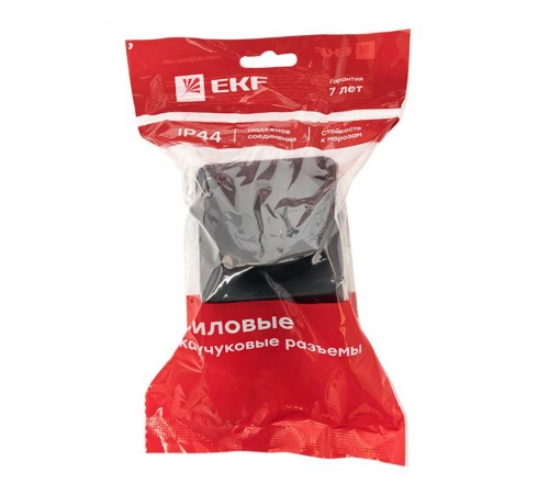 Розетка настенная с защитной крышкой каучуковая наклонная 230В 2P+PE 16A IP44 EKF PROximaRPS-019-16-230-44EKF