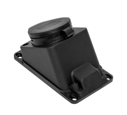 Розетка настенная с защитной крышкой каучуковая наклонная 230В 2P+PE 16A IP44 EKF PROximaRPS-019-16-230-44EKF